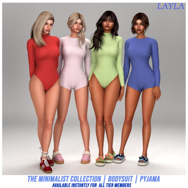 Alpha patreon The Minimalist Collection Set 3 by layla - The Sims 4 Custom Content