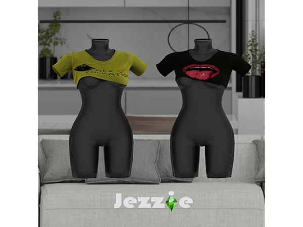 Alpha JezzieTS4 Sopia Top by jezziets4 - The Sims 4 Custom Content