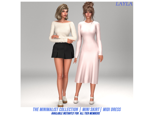 Alpha patreon The Minimalist Collection Set 2 - The Sims 4 Custom Content