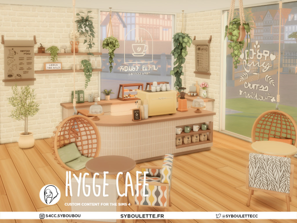 Maxis Match Hygge Cafe by Syboubou - The Sims 4 Custom Content