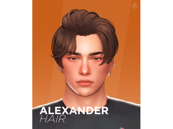 Maxis Match Alexander Hair by johnnysims - The Sims 4 Custom Content