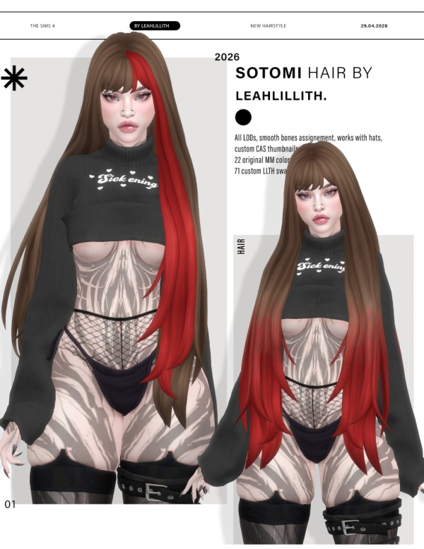 Maxis Match Sotomi Hairstyle by simsfinds - The Sims 4 Custom Content