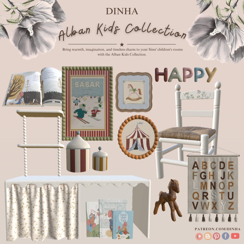 Alpha Alban Kids Collection by dinhagamer - The Sims 4 Custom Content