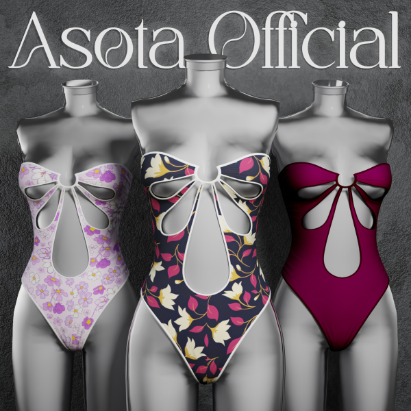 Alpha [ASOTA OFFICIAL] Pinna Bikini by asotaofficial - The Sims 4 Custom Content
