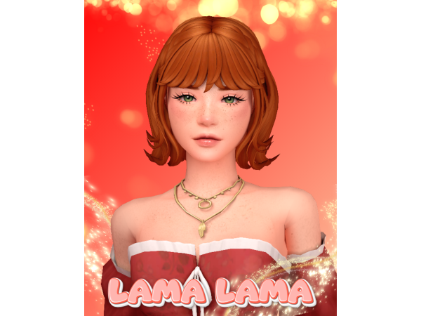 Maxis Match Hair Robyn by LamaLamaLove - The Sims 4 Custom Content