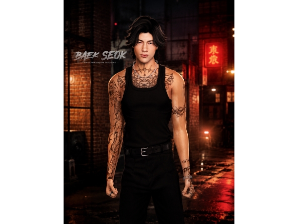 Alpha Baek Seok (Sim Download) - The Sims 4 Custom Content