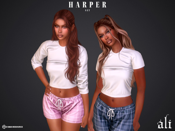 Alpha HARPER set by ali1 - The Sims 4 Custom Content