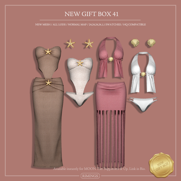 Alpha [RIMINGS] NEW GIFT BOX 41 by simsfinds - The Sims 4 Custom Content