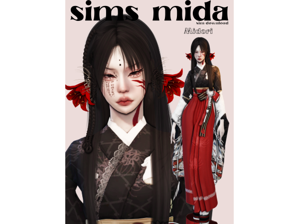 Alpha Midori by mida3 - The Sims 4 Custom Content