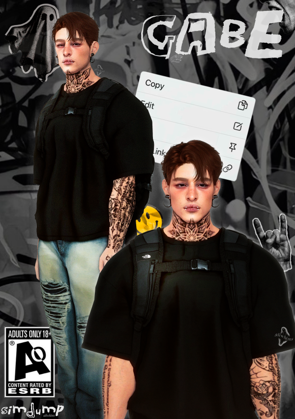 Alpha [aliwhims] Gabe by simsfinds - The Sims 4 Custom Content