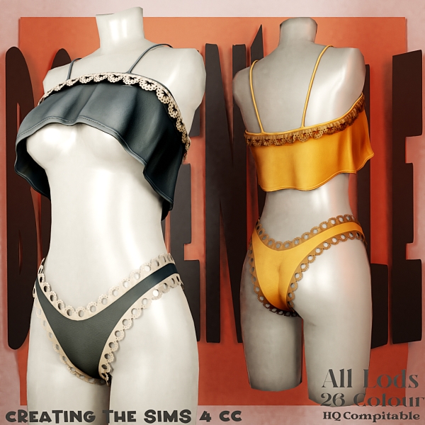 Alpha Boe_Lily Cielle Outfit by boegenville - The Sims 4 Custom Content