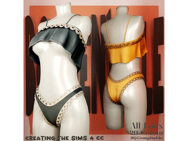 Alpha Boe_Lily Cielle Outfit - The Sims 4 Custom Content
