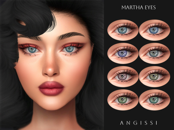 Alpha Martha Eyes by ANGISSI - The Sims 4 Custom Content