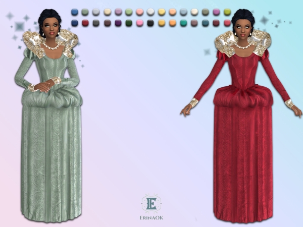 Mix ErinAOK Women's Anne Gown 060126 - The Sims 4 Custom Content