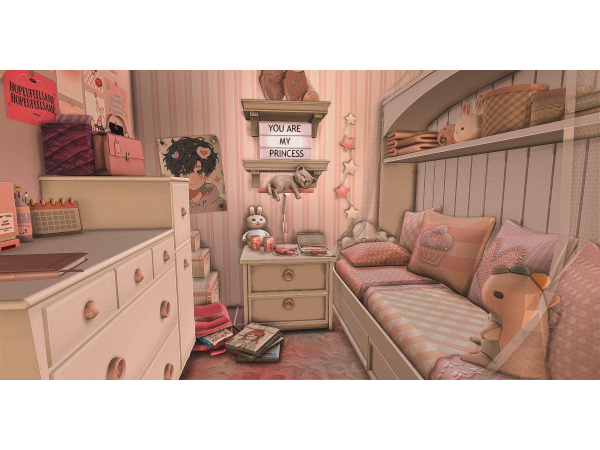 Maxis Match My Little Princess Pre TeenKids Room by Simkitty - The Sims 4 Custom Content