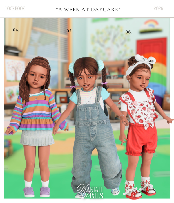 Mix A Week At Daycare by simsfinds - The Sims 4 Custom Content