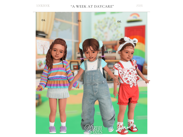 Mix A Week At Daycare by mariahpixels - The Sims 4 Custom Content