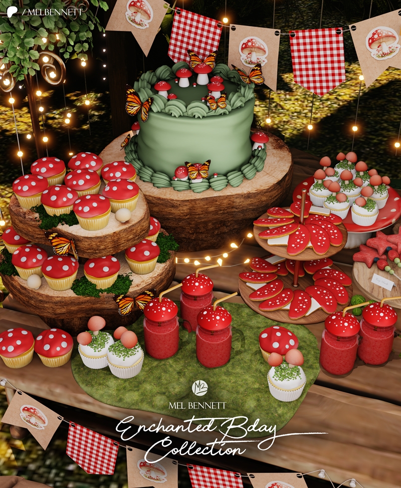 Mix Enchanted Bday Collection by melbennett - The Sims 4 Custom Content