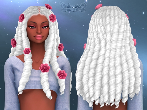 Maxis Match Afrodite's Hair Hair Roses - The Sims 4 Custom Content