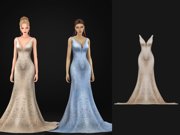 Maxis Match Blaire Dress - The Sims 4 Custom Content