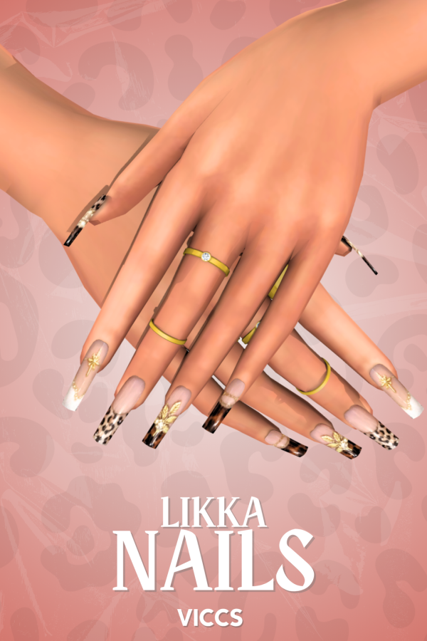 Mix (PREVIEW) VICCS_ LIKKA NAILS (TEEN ELDER) by viccs - The Sims 4 Custom Content
