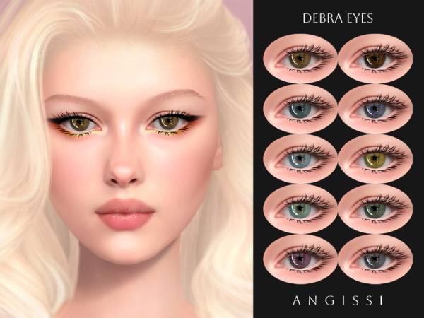 Alpha Debra Eyes by ANGISSI - The Sims 4 Custom Content