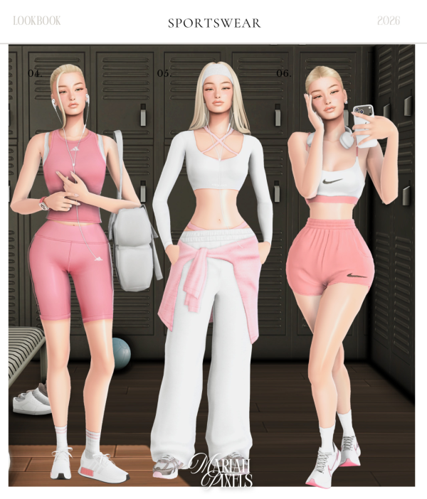 Mix sportswear by simsfinds - The Sims 4 Custom Content