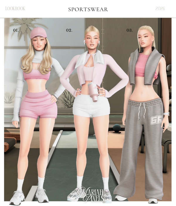 Mix Sportswear by simsfinds - The Sims 4 Custom Content