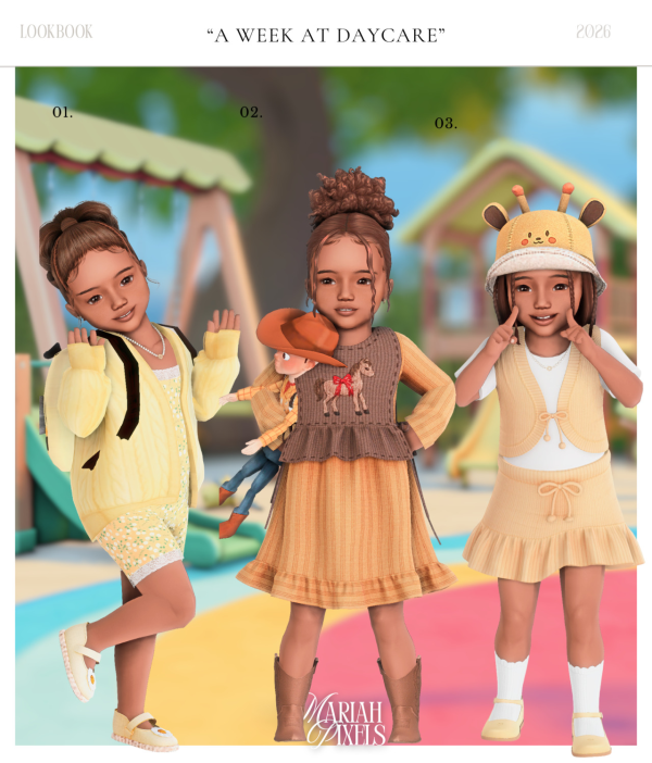 Mix A Week At Daycare by simsfinds - The Sims 4 Custom Content