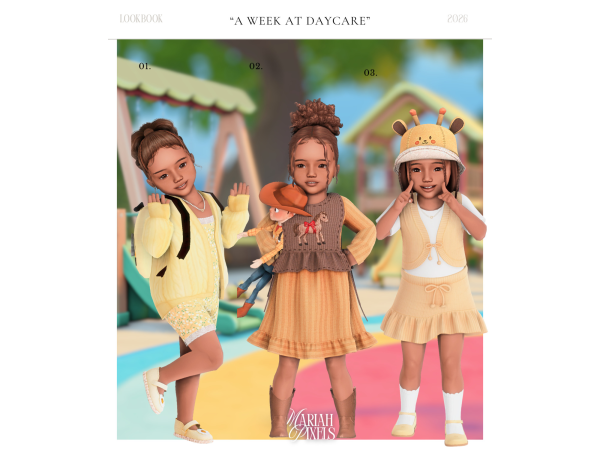 Mix A Week At Daycare by mariahpixels - The Sims 4 Custom Content