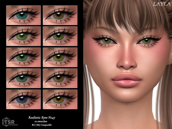 Alpha tsr Layla Ava Realistic Eyes - The Sims 4 Custom Content