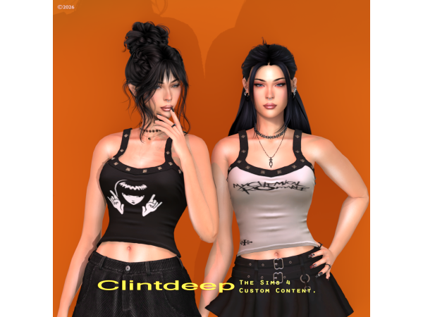 Alpha Clintdeep Victoria Tank Top - The Sims 4 Custom Content