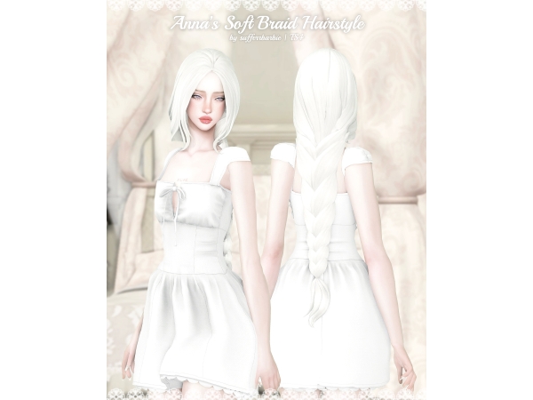 Maxis Match Anna's Soft Braid AF Hairstyle by sufferrbarbie - The Sims 4 Custom Content