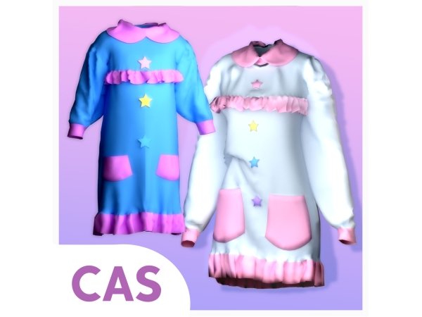 Maxis Match Star Dress CAS for - The Sims 4 Custom Content