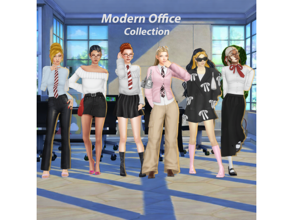 Maxis Match Modern Office Collection by sehablasimlish - The Sims 4 Custom Content