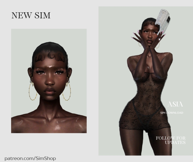 Alpha ASIA LOGAN by simshop - The Sims 4 Custom Content