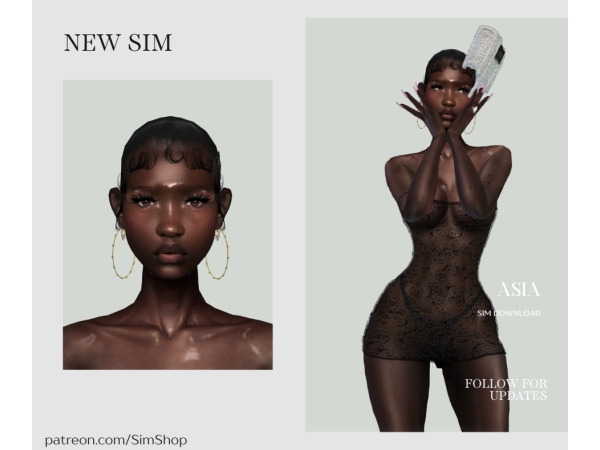 Alpha ASIA LOGAN - The Sims 4 Custom Content