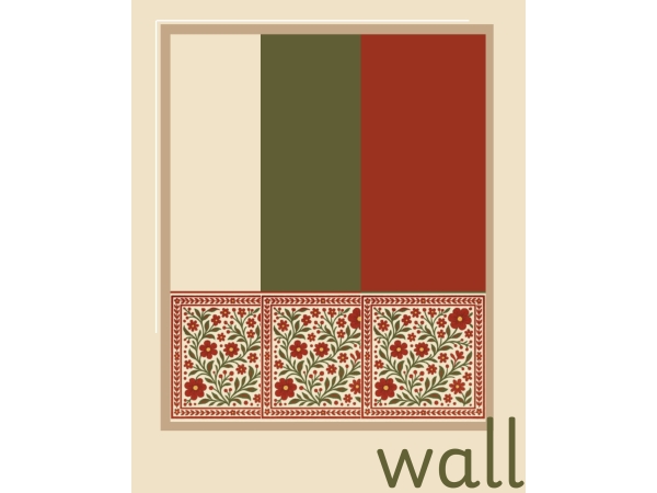 Maxis Match florie wall floor - The Sims 4 Custom Content