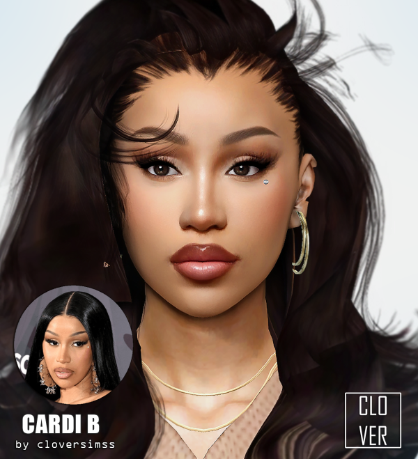 Alpha CARDI B by simsfinds - The Sims 4 Custom Content