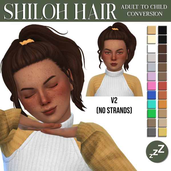 Maxis Match HAIR CONVERSIONS by simsfinds - The Sims 4 Custom Content