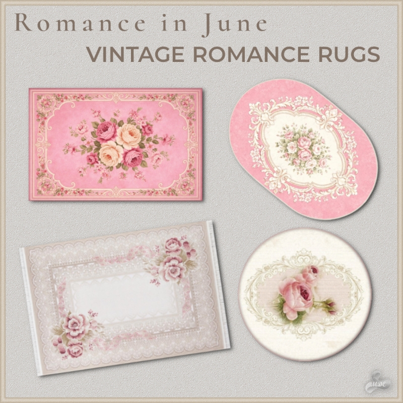 Maxis Match Romance in June Vintage Rugs by mde - The Sims 4 Custom Content