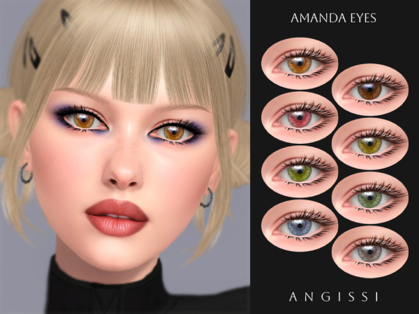 Alpha Amanda Eyes by ANGISSI - The Sims 4 Custom Content