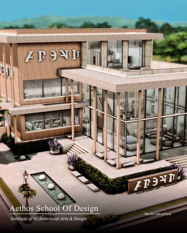 Maxis Match Aethos School of Design Newcrest by simsfinds - The Sims 4 Custom Content