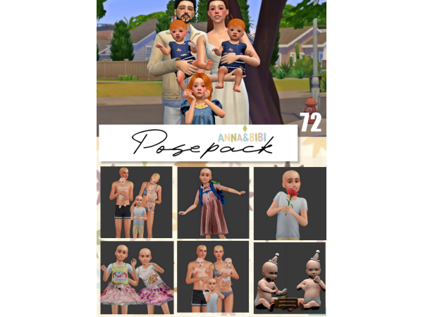 Mix Posepack_072 [AnnaBibi] - The Sims 4 Custom Content