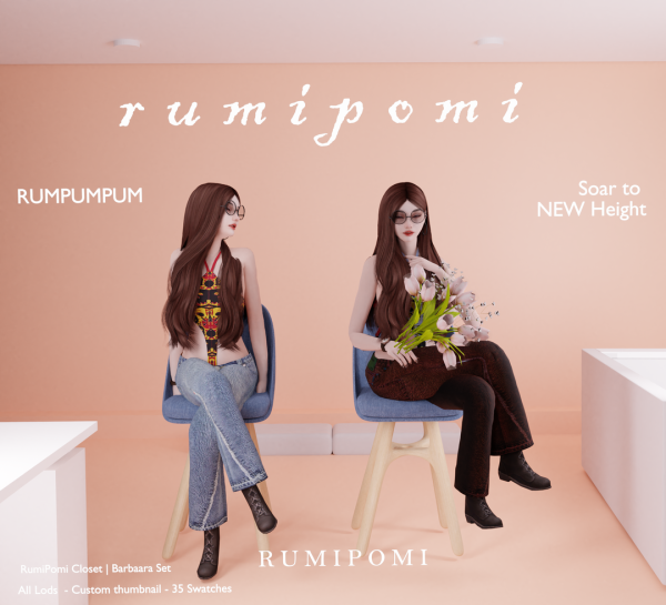 Alpha Rumpumpum_Barbara Outfit by rumi_pomi - The Sims 4 Custom Content