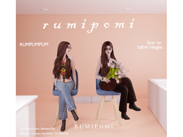 Alpha Rumpumpum_Barbara Outfit - The Sims 4 Custom Content
