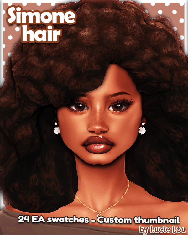 Maxis Match Simone hair by simsfinds - The Sims 4 Custom Content