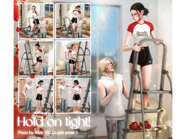 Mix Pose Pack by Alzo - The Sims 4 Custom Content
