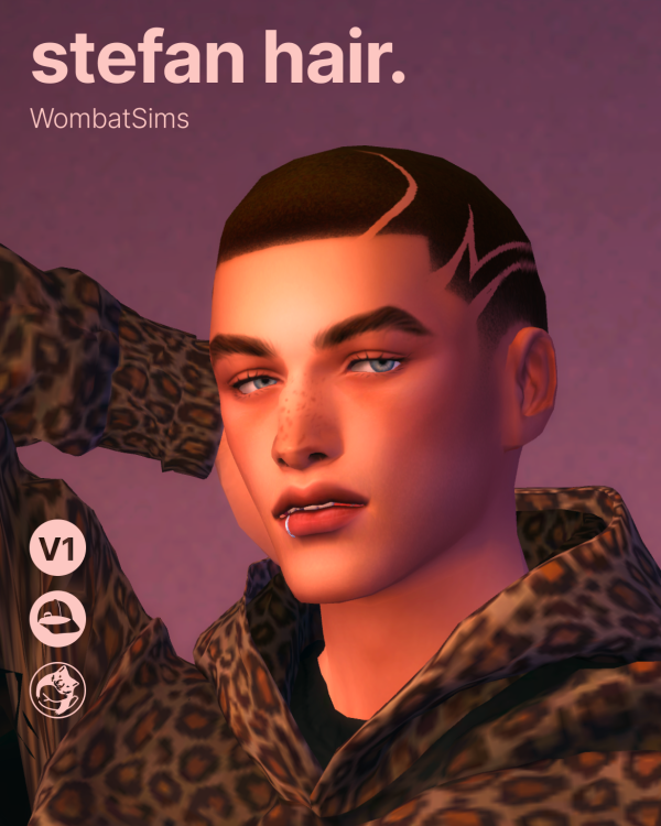 Maxis Match Stefan Hair by simsfinds - The Sims 4 Custom Content