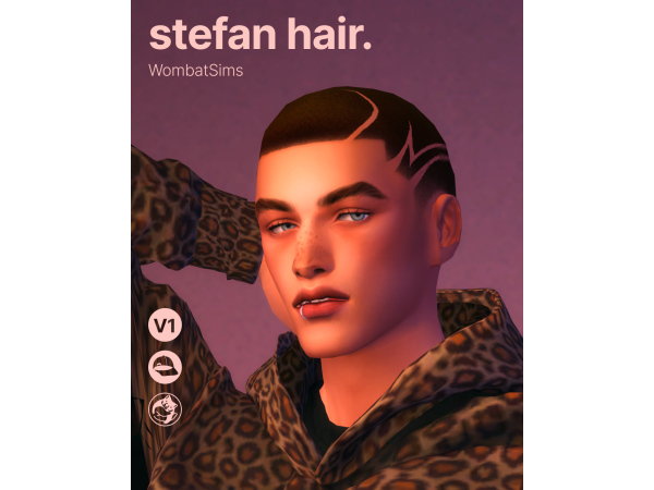 Maxis Match Stefan Hair by WombatSims - The Sims 4 Custom Content
